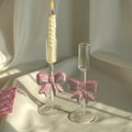 Glass Bow Candleholder