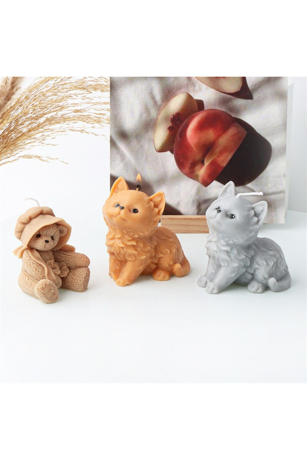Bear Gypsum Candle Mold