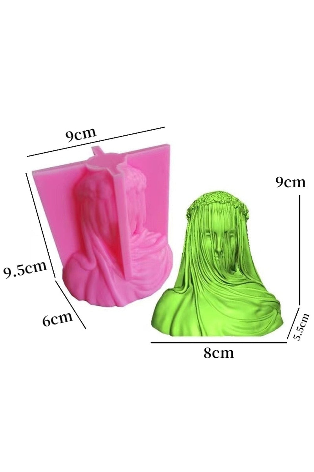 Portrait Art Candle Mold