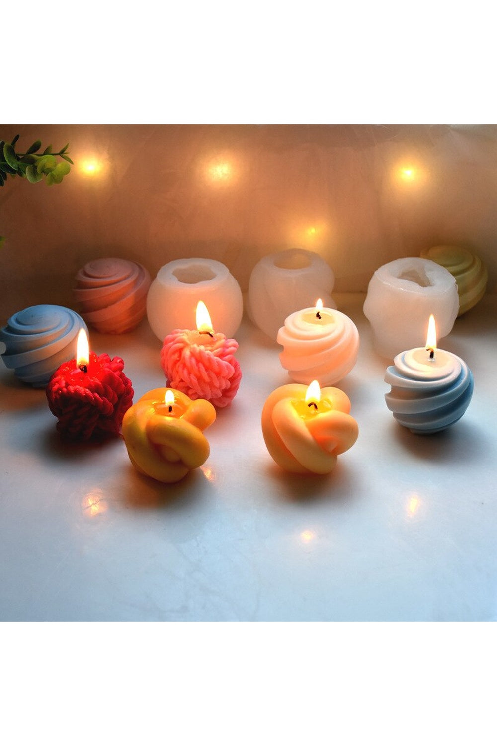 geometric candle shape