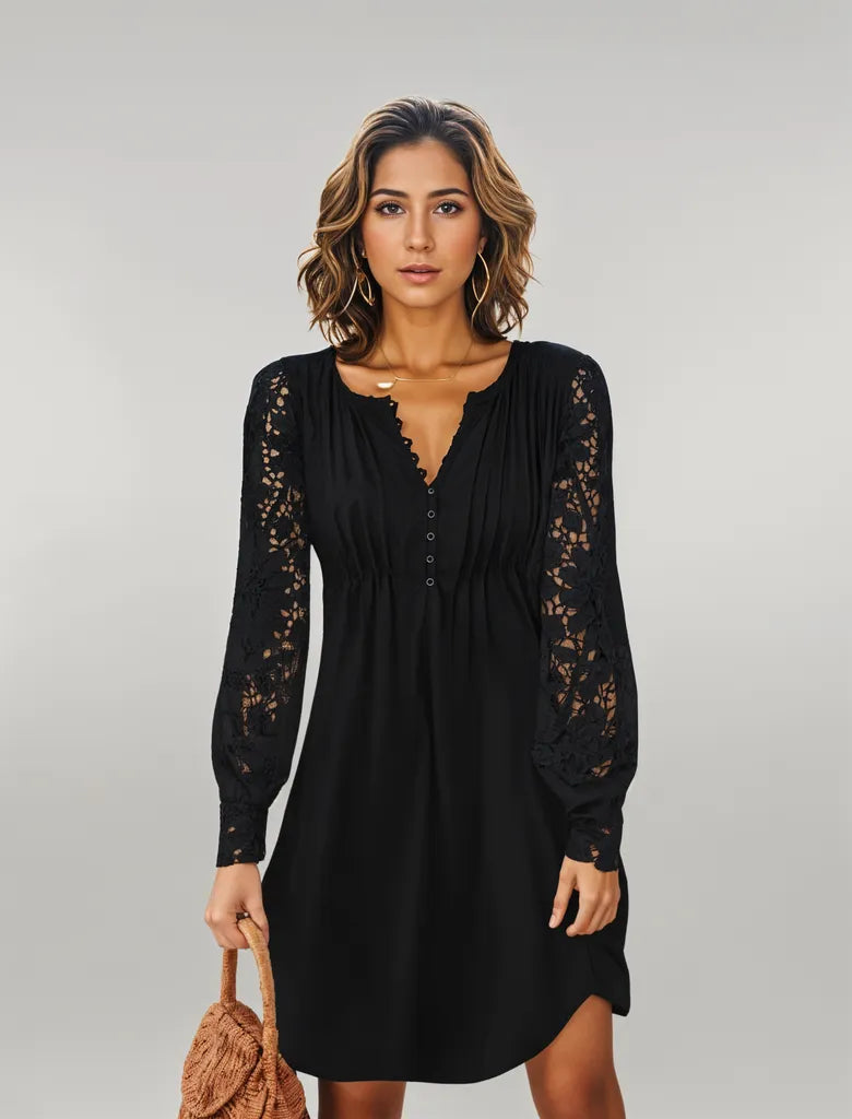 Sylis | Romantic Lantern Sleeve Dress