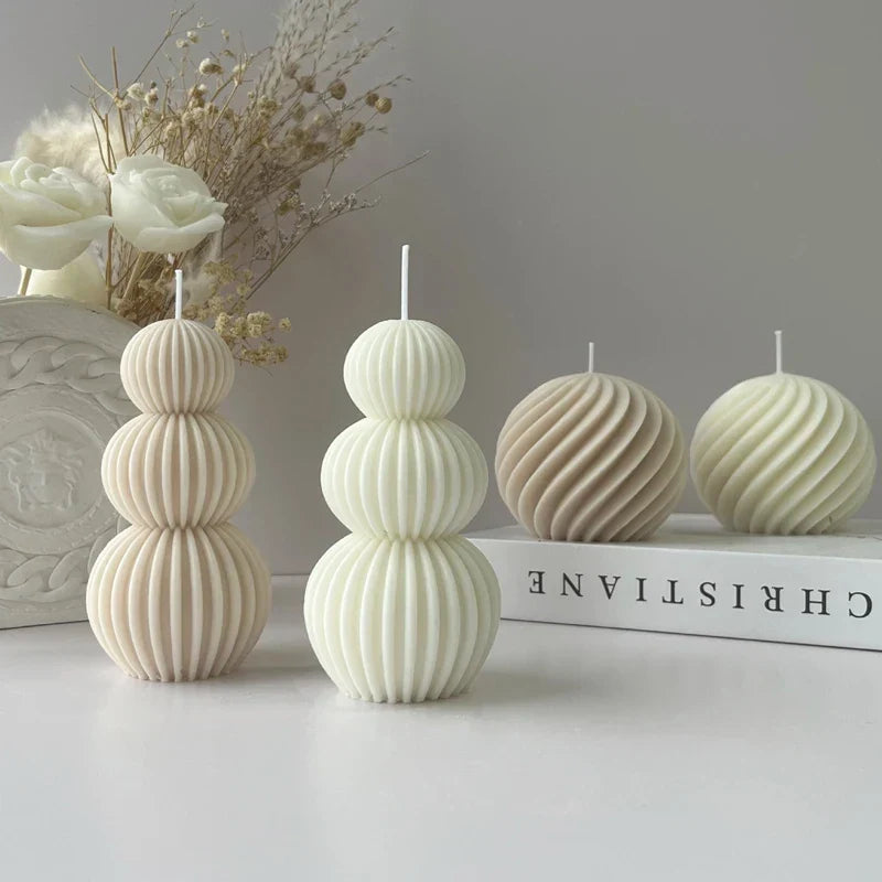 Creative Geometric Scented Candle Golf Ball Design Decoration