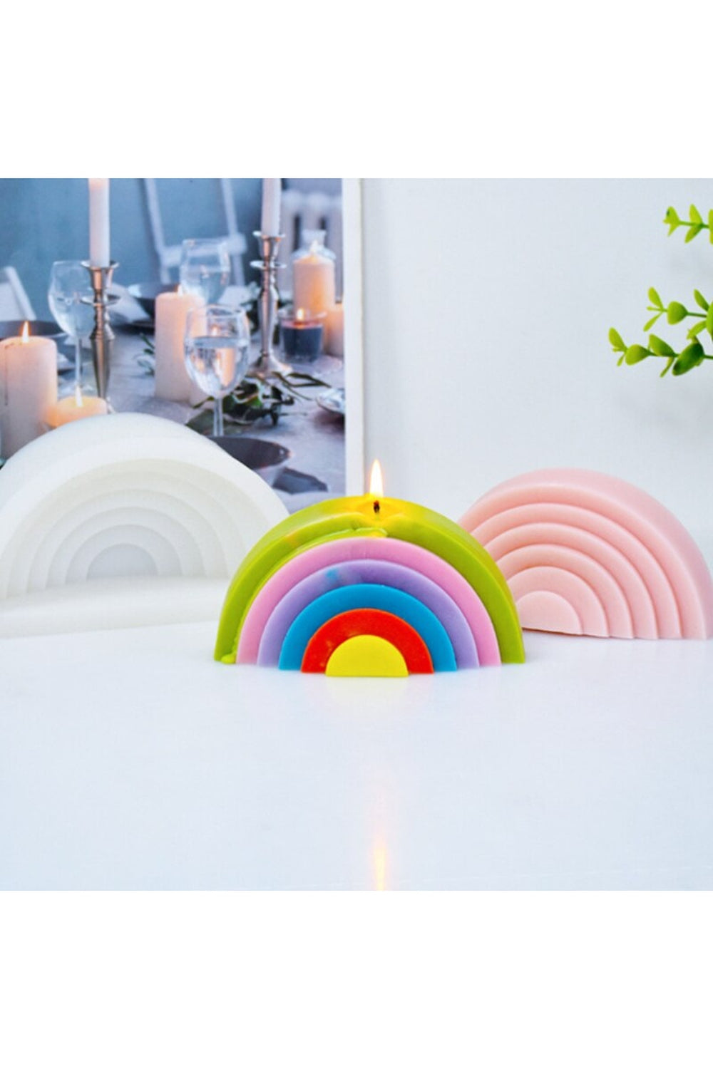 Geometric Candle Shape