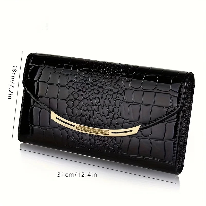 Sylis | Premium Clutch Croco Print