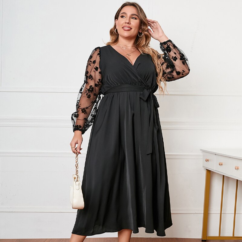 Sylis | Black Dress Plus Size