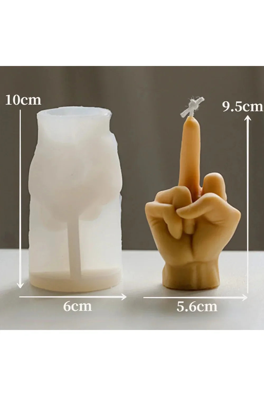 Finger candle shape DIY