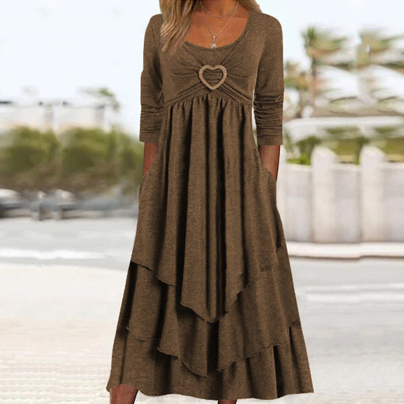 Sylis | Plain Dress With Long Sleeves