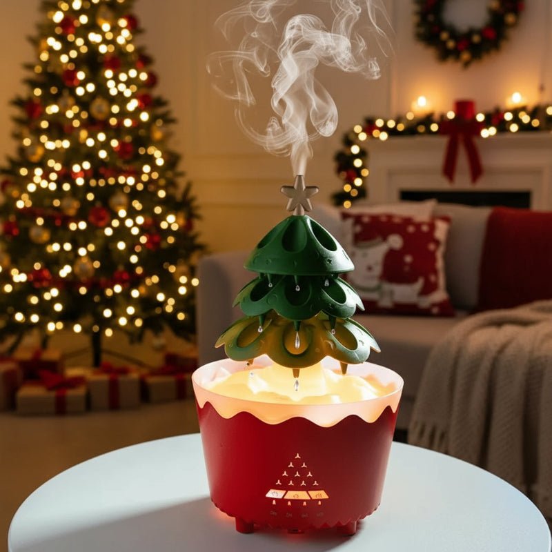 Christmas Tree Scent Diffuser with Adjustable Mist and LED Light