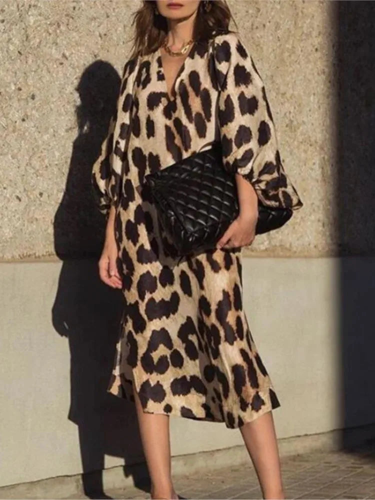 Sylis | Leopard Print Style Dress