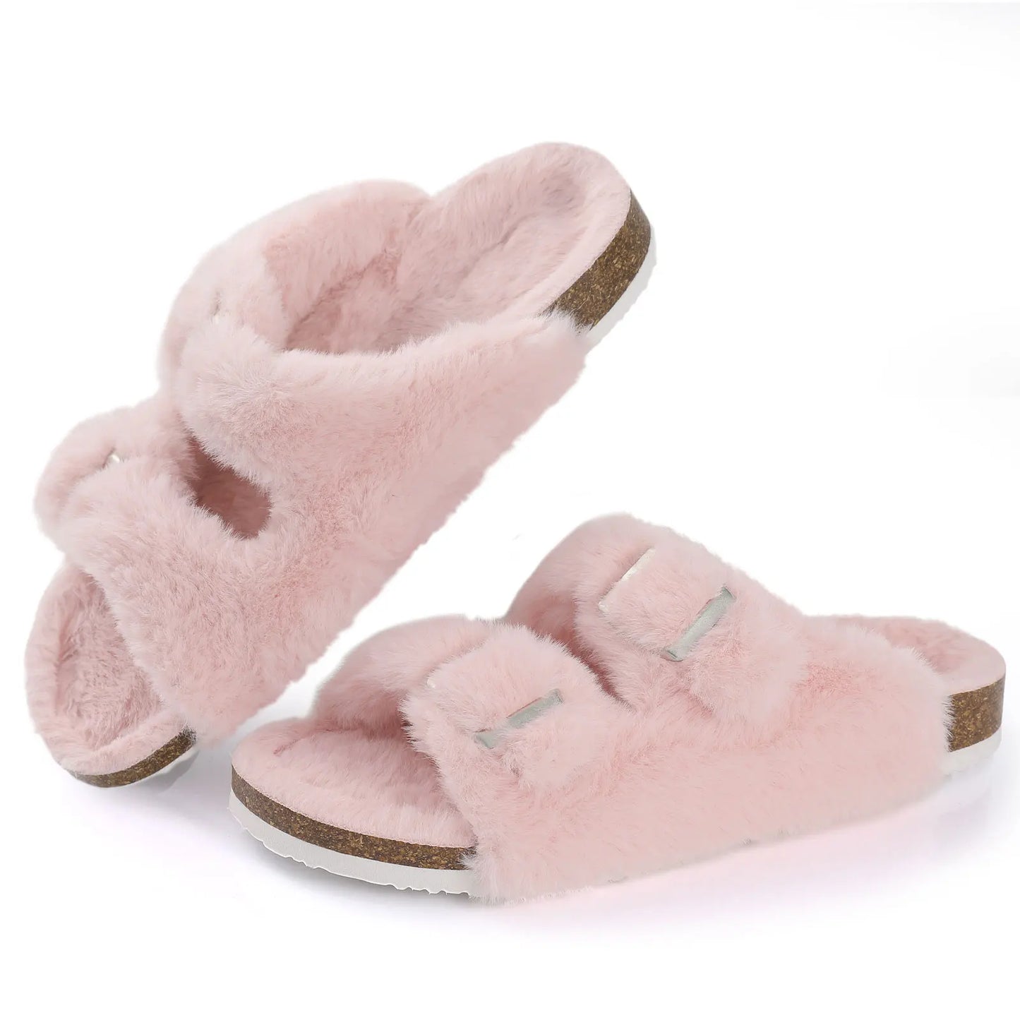 Sylis-Mode - Chic Winter-Plush-Faux Fur Shoes for Women
