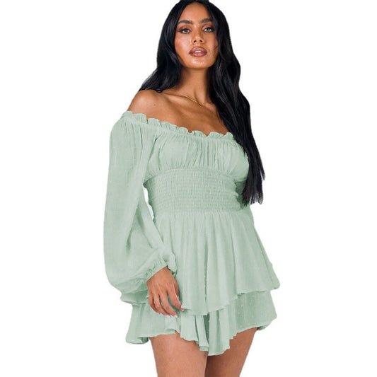 Sylis | Ruffled Deep-cut Dresses