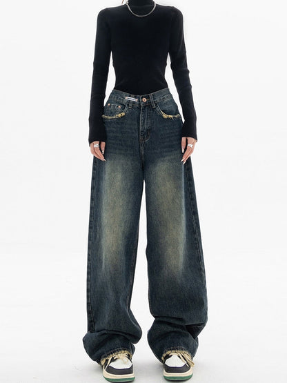 Sylis-Mode - Women's Vintage Baggy Jeans