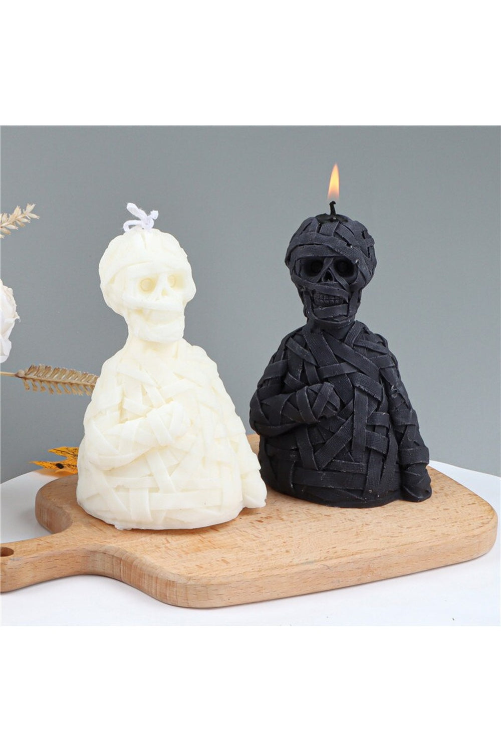 Skull Scary Candle Shape