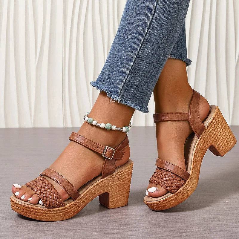 Sylis | Woven Platform Sandals