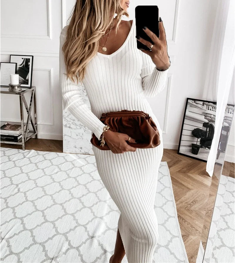 Sylis | Fitted maxi dress