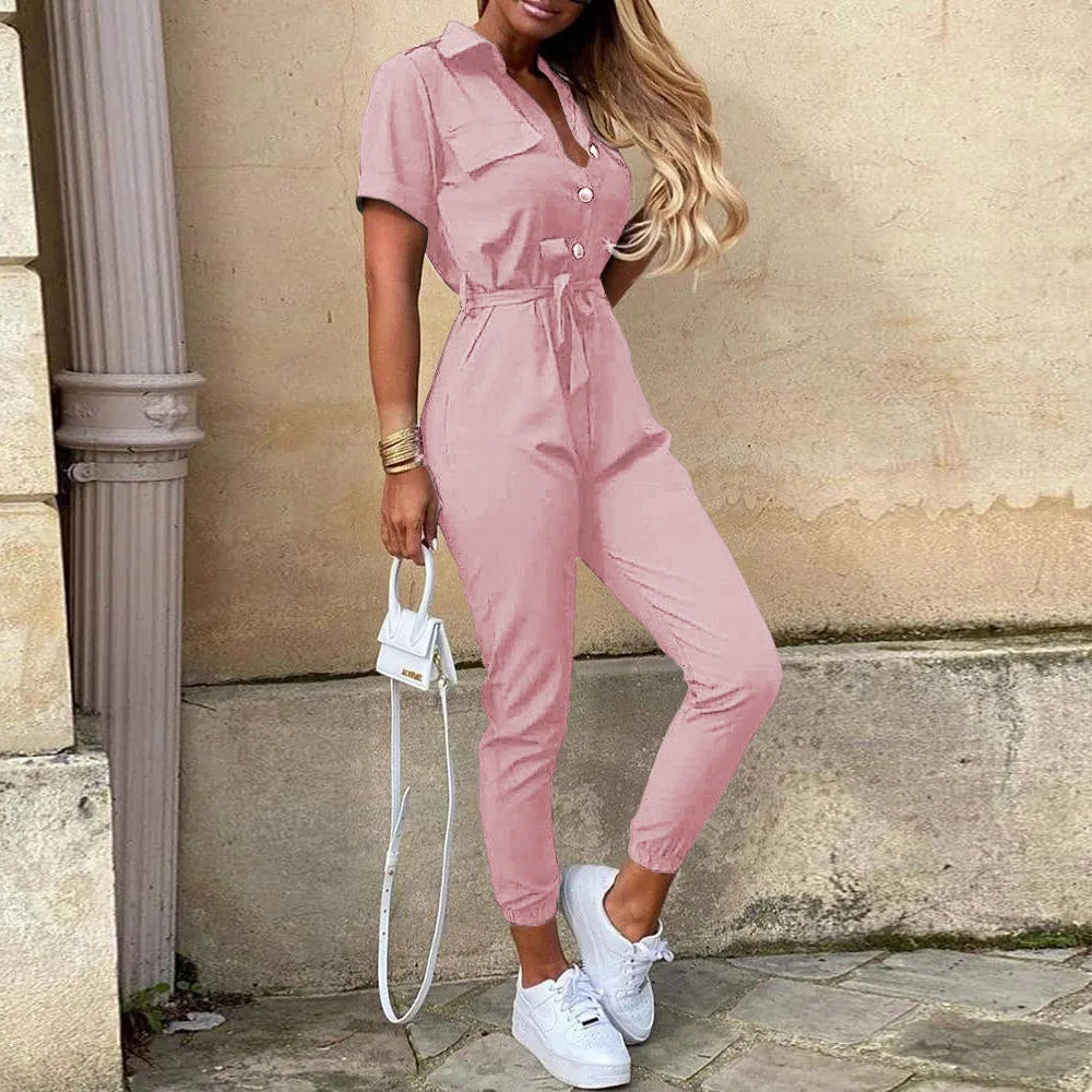 Sylis | Chic Jumpsuit with Collar