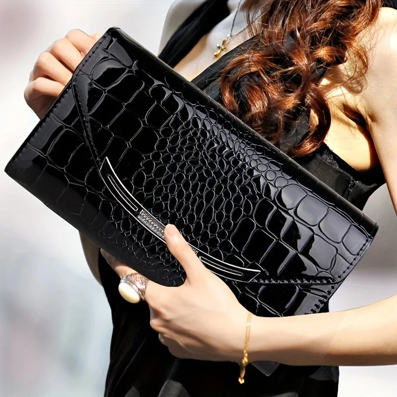 Sylis | Premium Clutch Croco Print