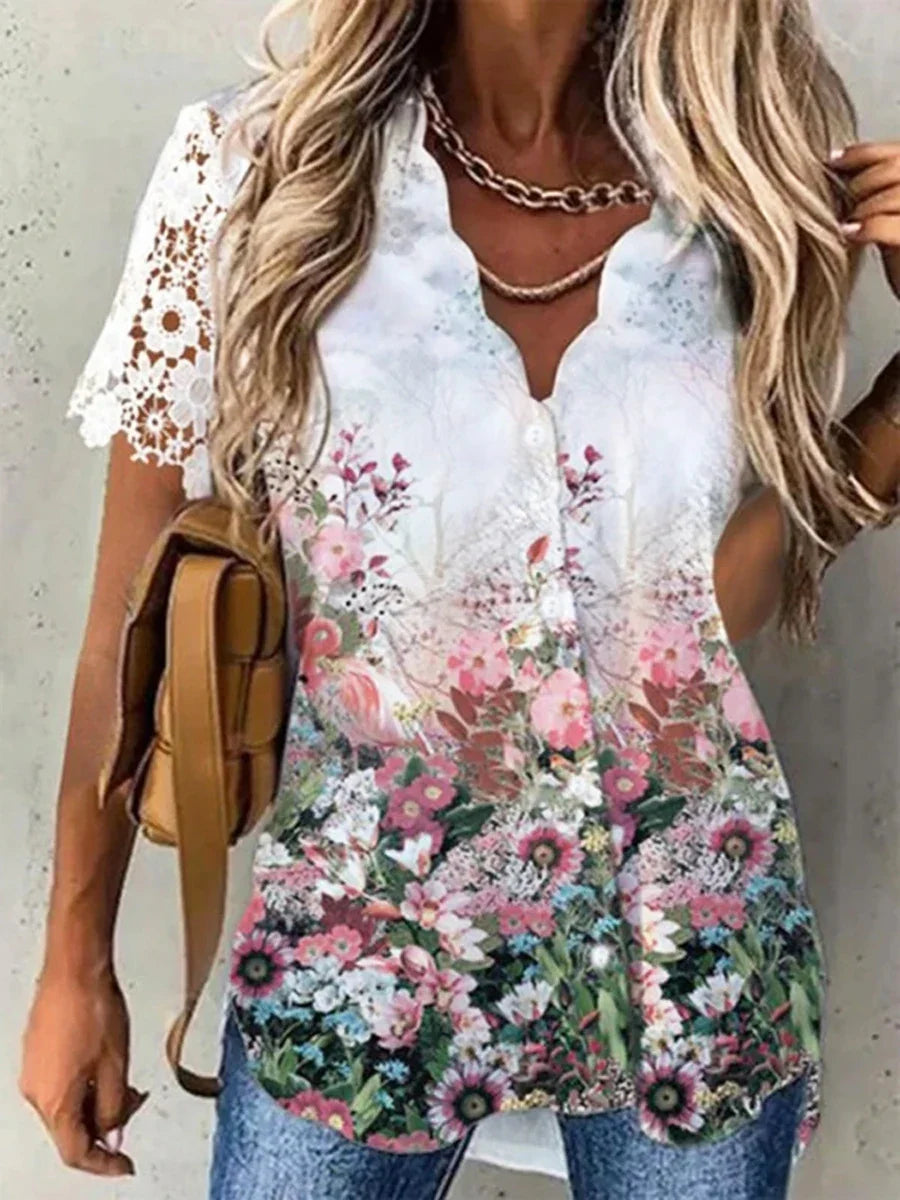 Sylis | Comfy Casual Floral Blouse