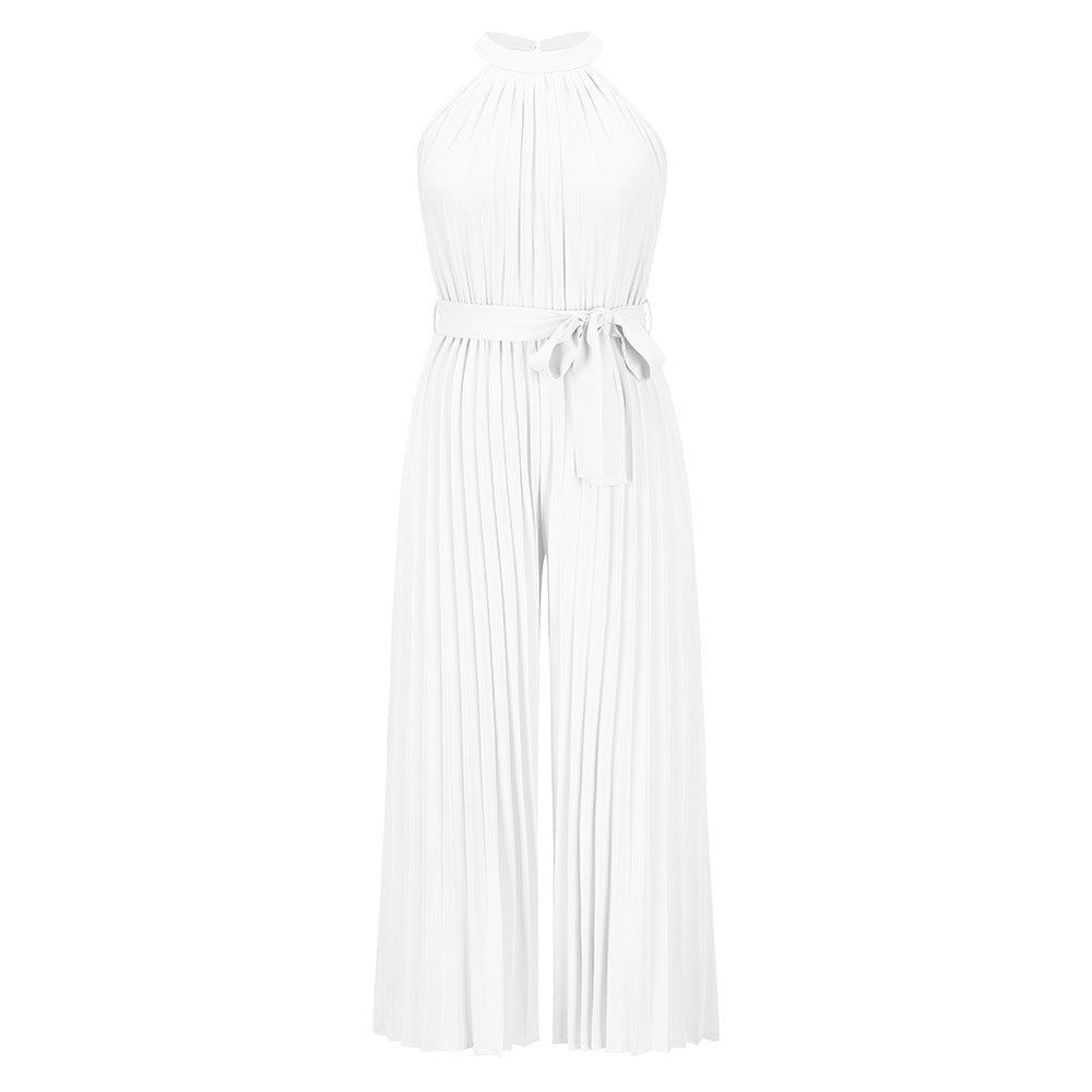 Sylis | Pleated Jumpsuit With Belt