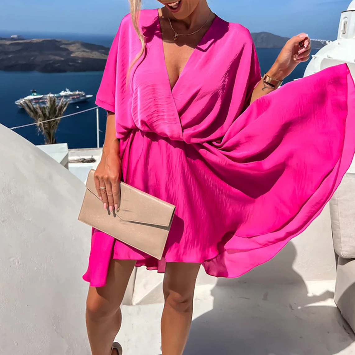 Sylis | Luxurious Satin Wrap Dress