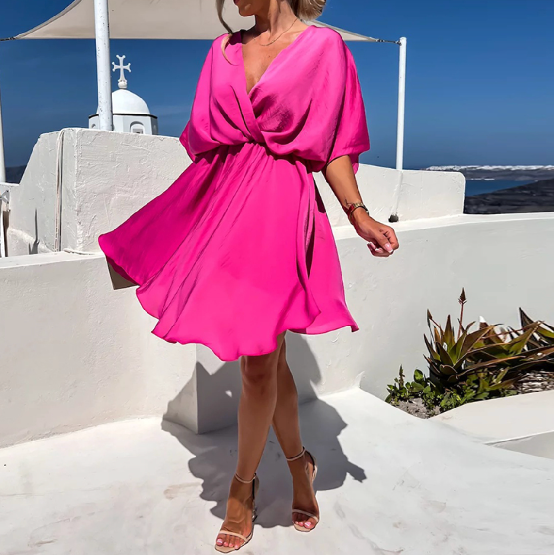 Sylis | Luxurious Satin Wrap Dress