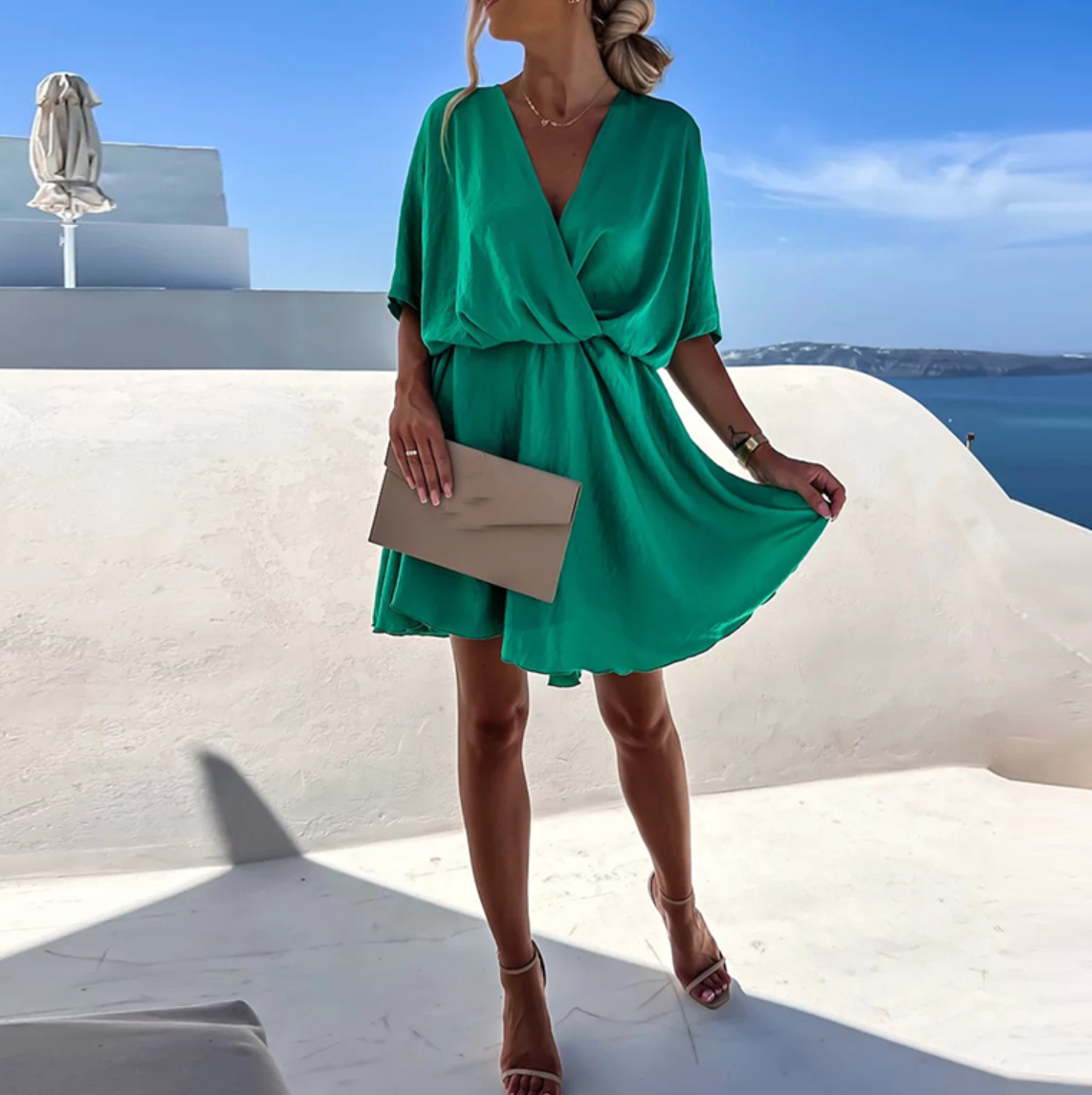 Sylis | Luxurious Satin Wrap Dress