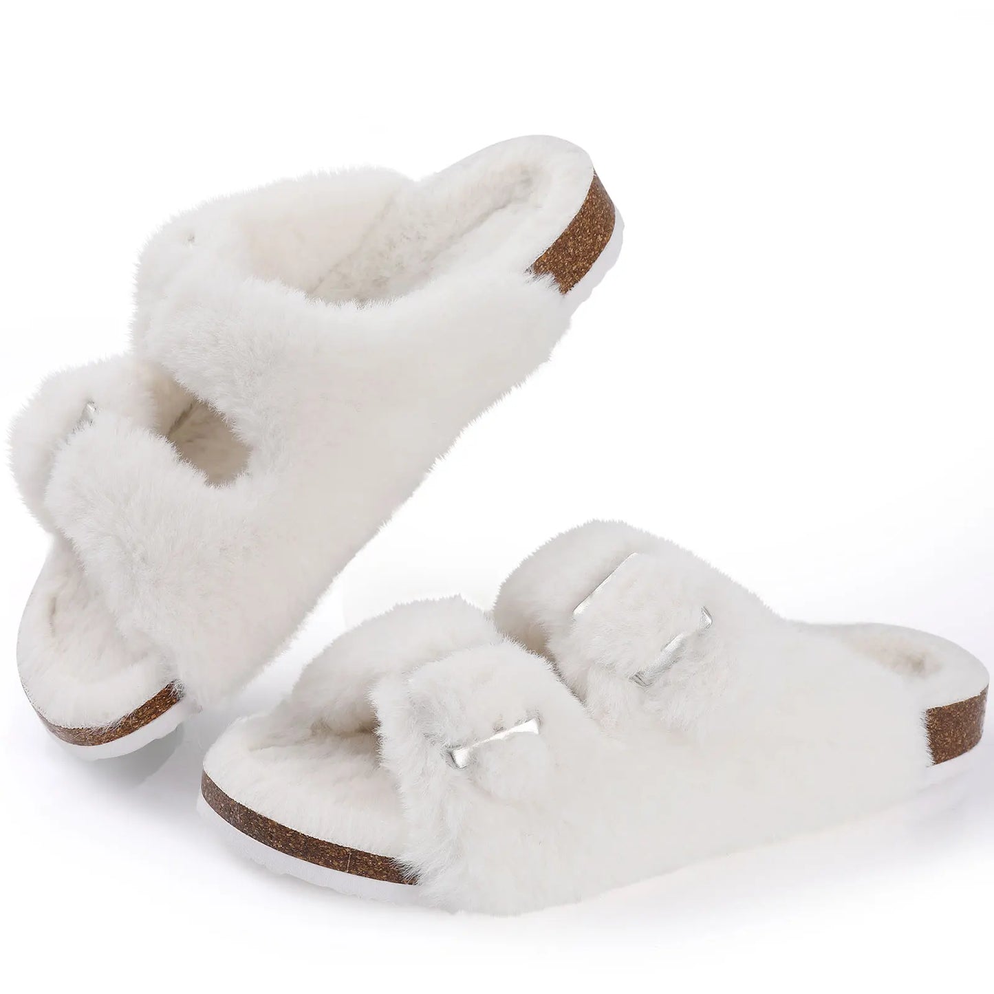 Sylis-Mode - Chic Winter-Plush-Faux Fur Shoes for Women