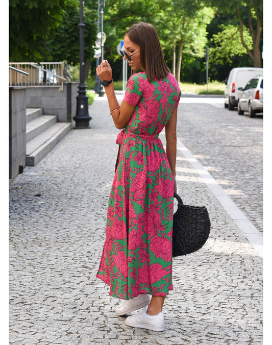 Sylis - Comfortable Elegant Floral Dress