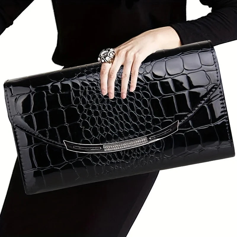 Sylis | Premium Clutch Croco Print