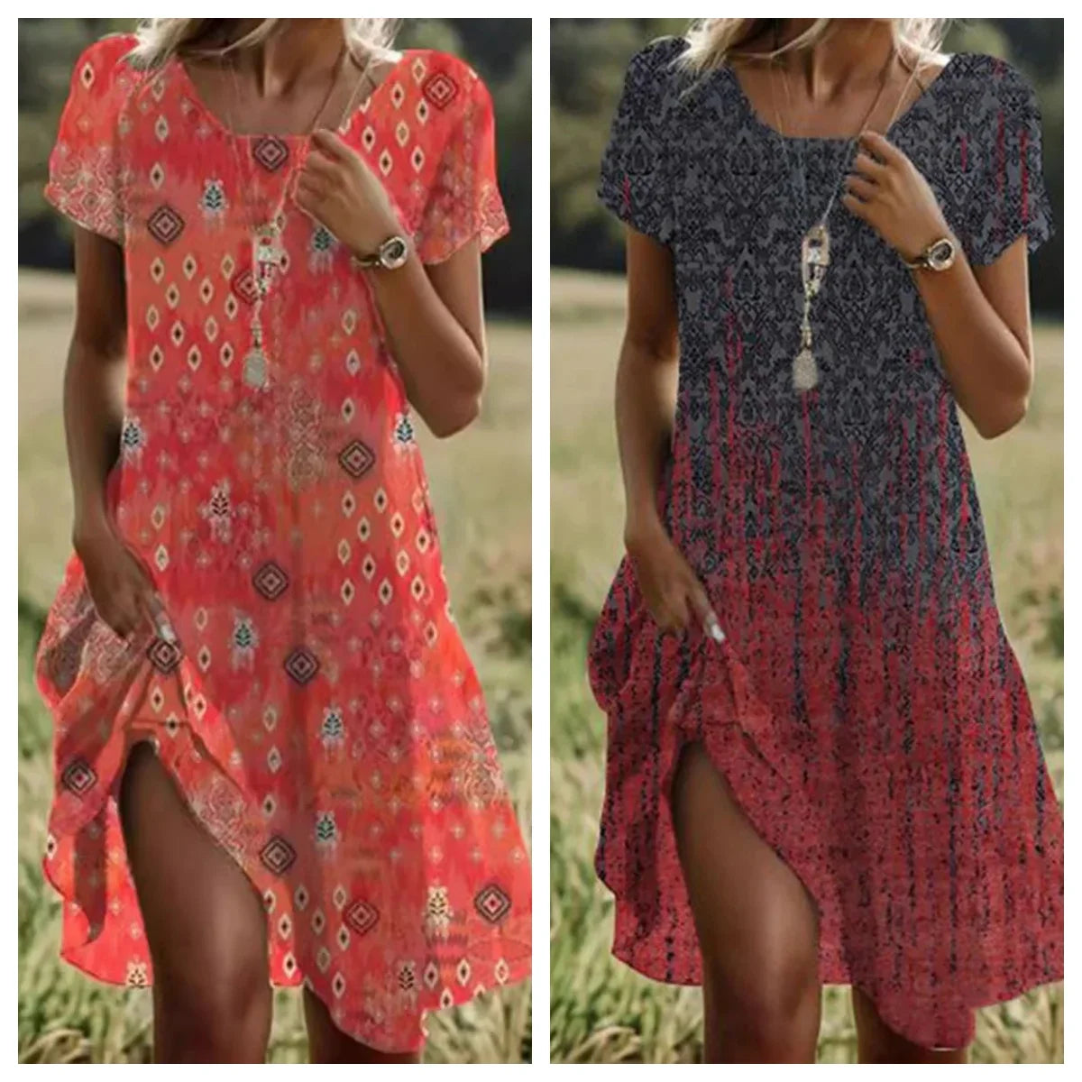 Sylis | Women's Bohemian Floral Maxi Dress