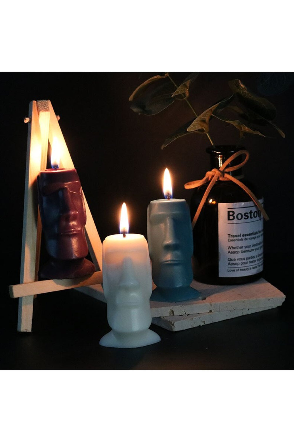Island inspired candle shape