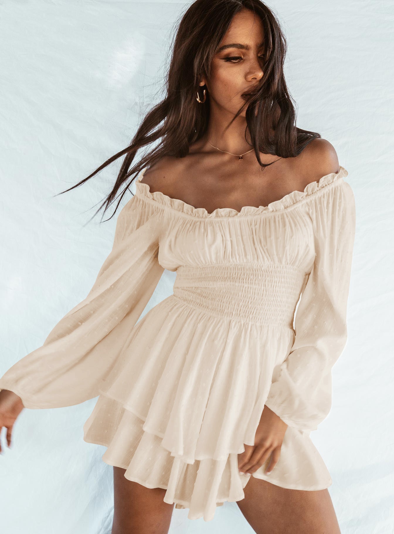 Sylis off-the-shoulder ruffle