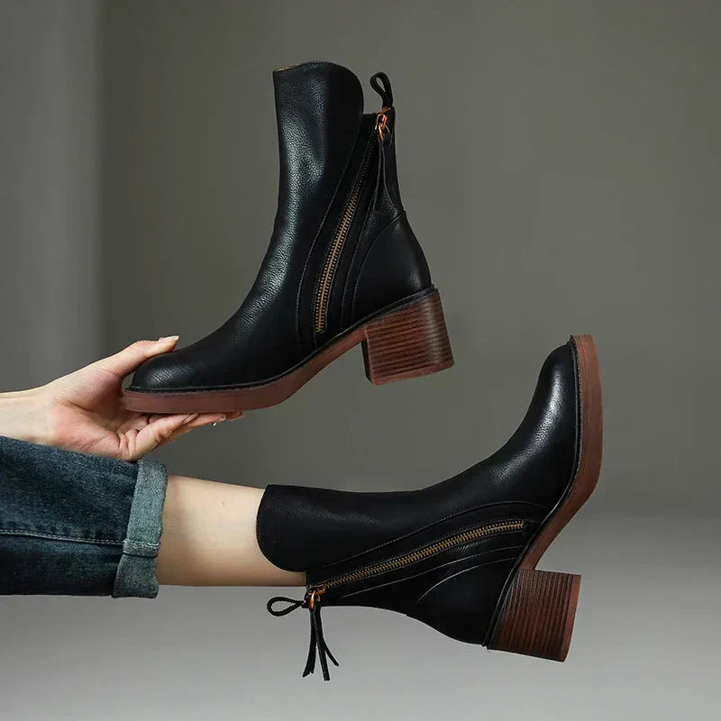 Sylis | Chic Block Heel Ankle Boots