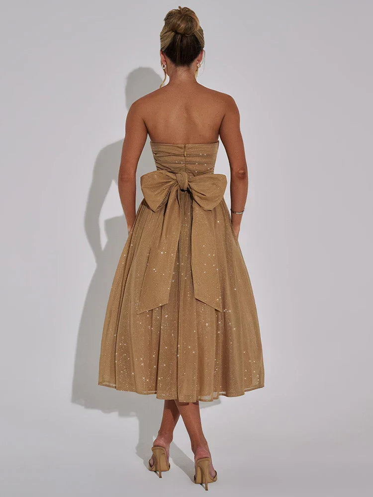 Syllis | Golden Hour Midi Dress