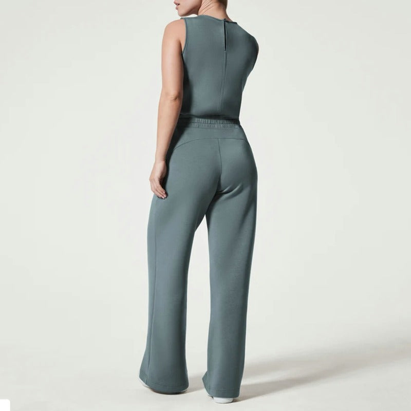 Sylis | Air Essentials Sleeveless Plain Jumpsuit