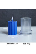 striped column candle shape