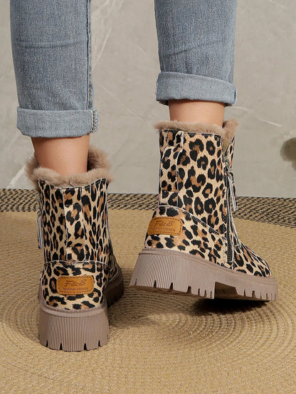 Sylis | Elegant Boots With Leopard Pattern