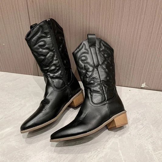 Sylis | Retro Western Cowboy Boots