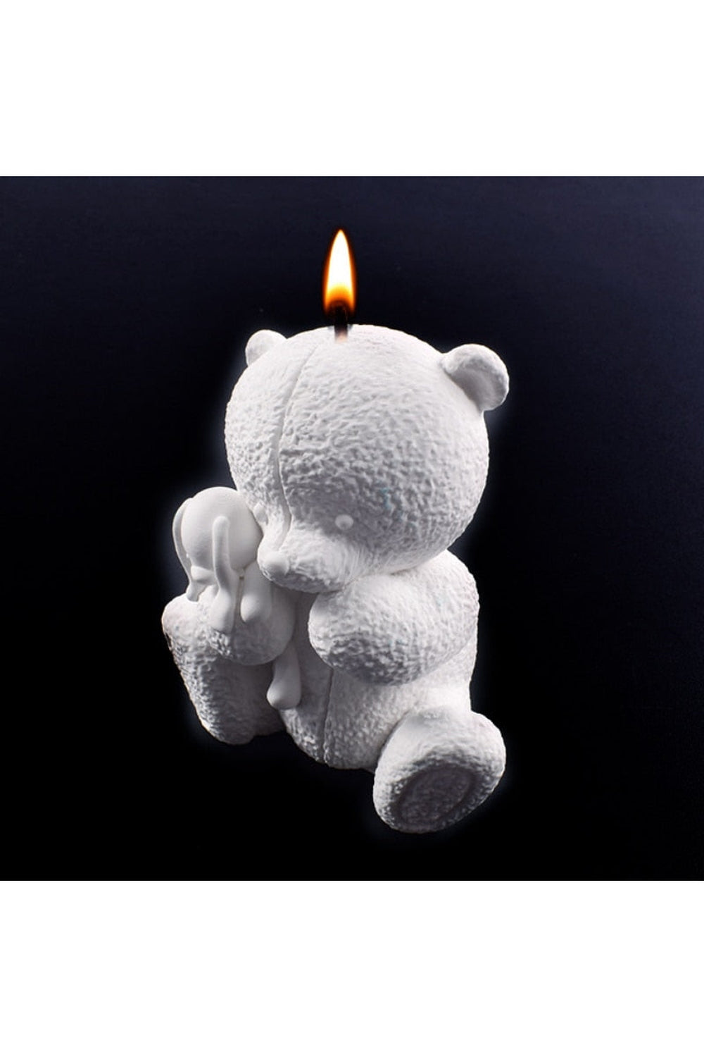Bear-shaped candle mold