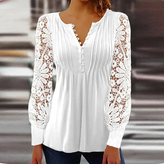 Cutipie™ - Elegant blouse with long sleeves