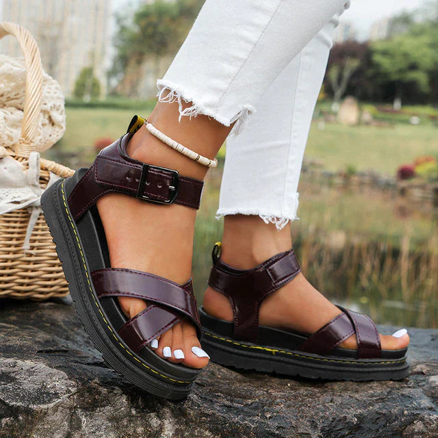 Sylis | Women's Cross Strap Sandals