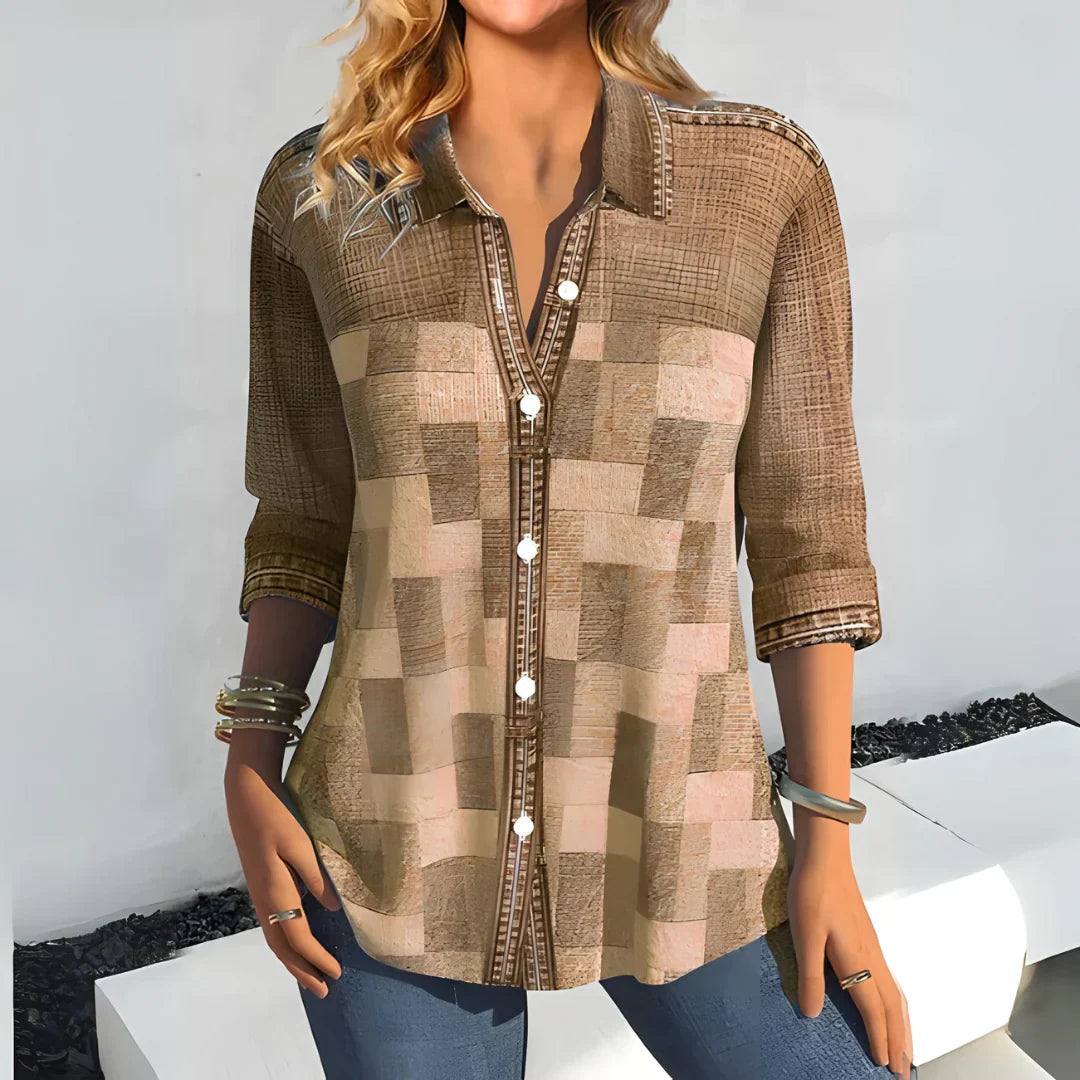 Sylis | Casual Checkered Blouse