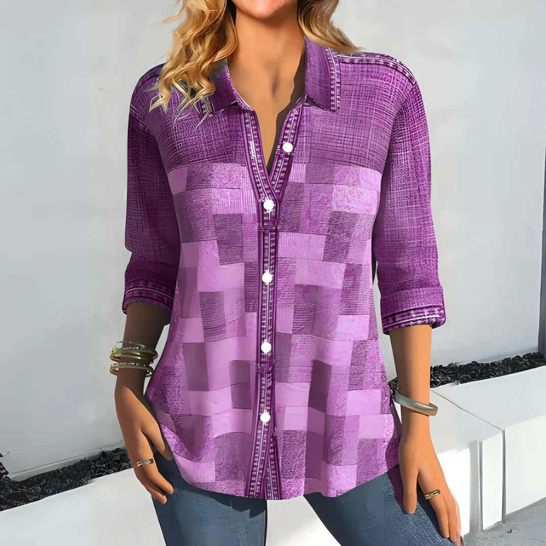 Sylis | Casual Checkered Blouse