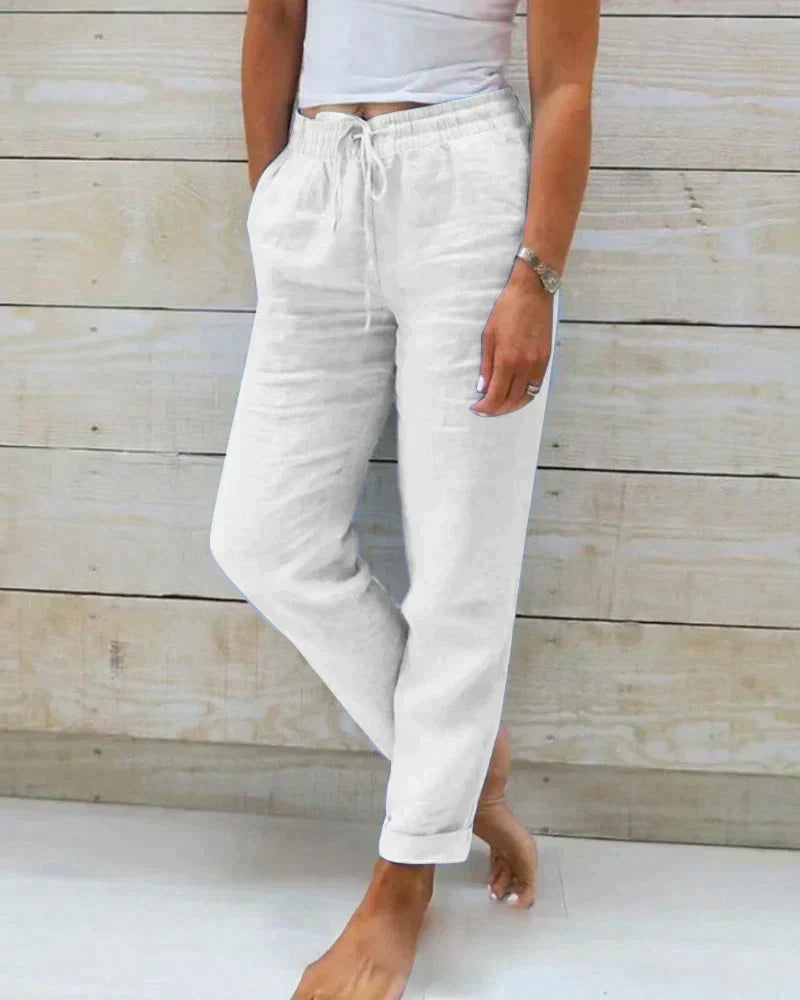 Sylis-Mode | Lufty linen pants for summer