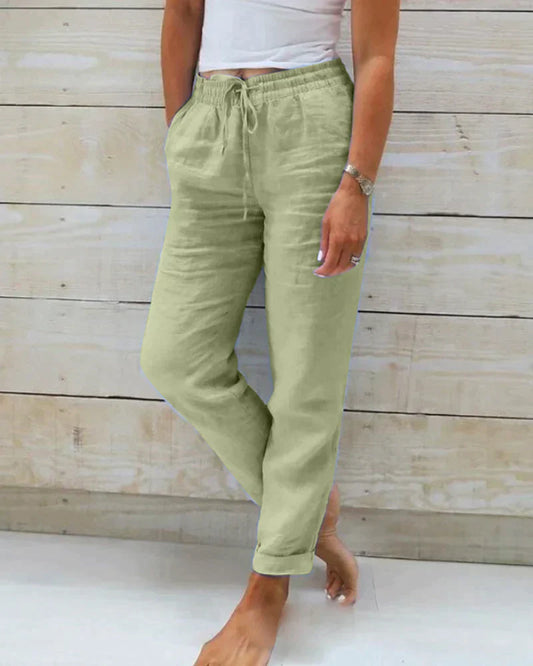 Sylis-Mode | Lufty linen pants for summer