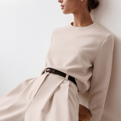 Sylis-Mode | Elegant Women's Two-Piece Set With Wide Cut Pants