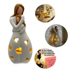 Embracing Mother and Daughter Candle Holder - EternalBond