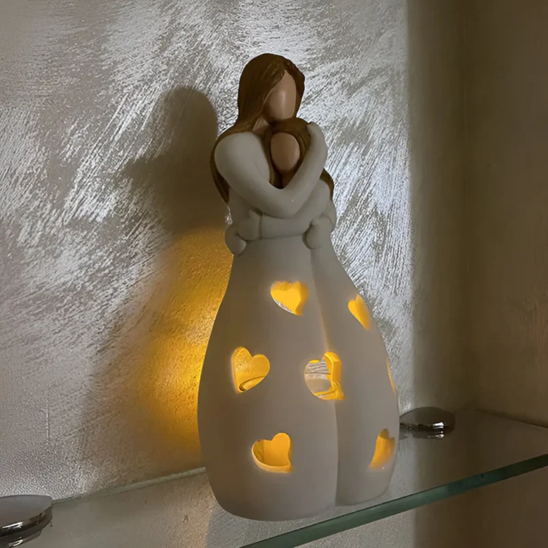 Embracing Mother and Daughter Candle Holder - EternalBond