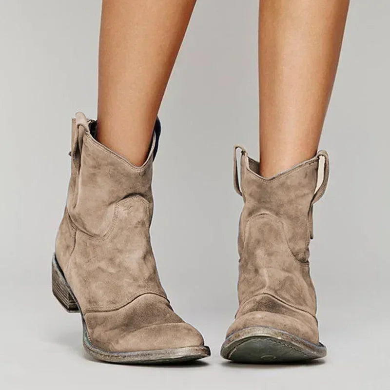 Sylis-Mode | Cowboy Ankle Boot I Vintage Style