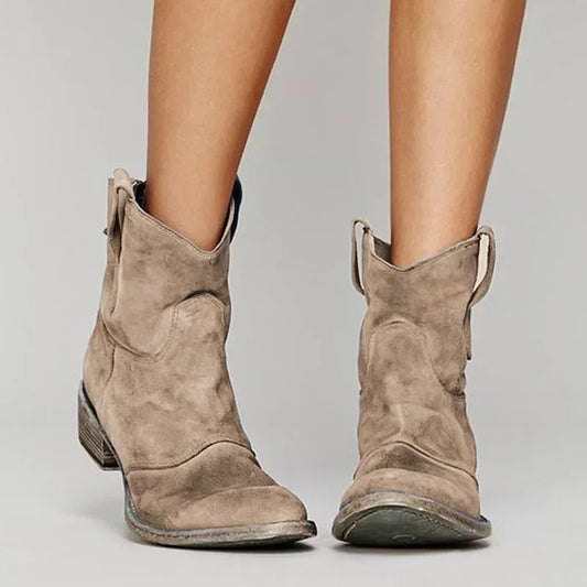 Sylis-Mode | Cowboy Ankle Boot I Vintage Style